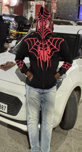 Nuvic Black Spider Street Hoodie photo review