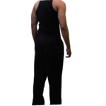 Nuvic Flame Printed Black Baggy Pants - Image 2