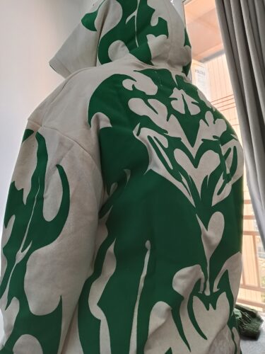 Nuvic Tribal Shadow Depth Oversized Hoodie ( Cream colour ) photo review